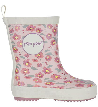 Pom Pom Rubber Boots - Autumn Anemone