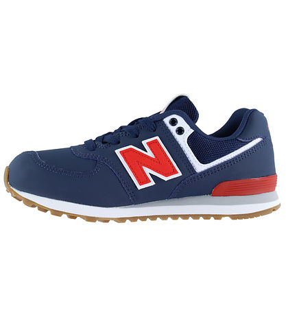 New Balance Shoes - 574 - Navy/Team Red