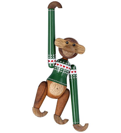 Kay Bojesen Wooden figure - Monkey Julesweater 2025 - Mini Green