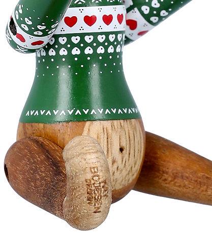 Kay Bojesen Holzfigur - Affe Julesweater 2025 - Mini Grün Kay Bojesen Holzfigur - Affe Julesweater 2025 - Mini Grün