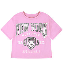 T-Shirt Abercrombie & Fitch - Bégonia Rose T-Shirt Abercrombie & Fitch - Bégonia Rose