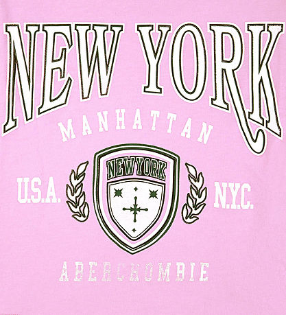 T-Shirt Abercrombie & Fitch - Bégonia Rose T-Shirt Abercrombie & Fitch - Bégonia Rose