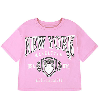 T-Shirt Abercrombie & Fitch - Bégonia Rose T-Shirt Abercrombie & Fitch - Bégonia Rose