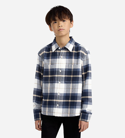 Abercrombie & Fitch Shirt - Navy Blazer/Beige Abercrombie & Fitch Shirt - Navy Blazer/Beige