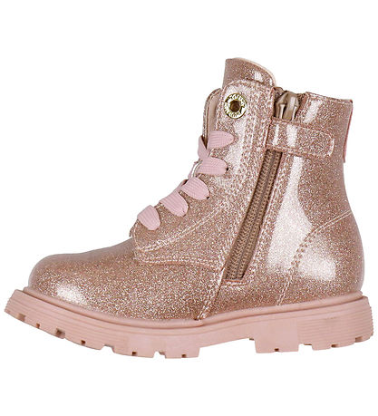 Bottes Tommy Hilfiger - Lace-Up - Rose/Glitter Bottes Tommy Hilfiger - Lace-Up - Rose/Glitter