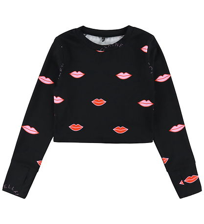 Stella McCartney Kids Sundbolur - Stytt - UV50+ - Svart M. Varir