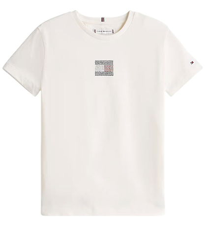 T-Shirt Tommy Hilfiger - Ivory Soie T-Shirt Tommy Hilfiger - Ivory Soie