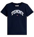 Tommy Hilfiger T-shirt - Varsity Sateen - Dark Night Navy Tommy Hilfiger T-shirt - Varsity Sateen - Dark Night Navy