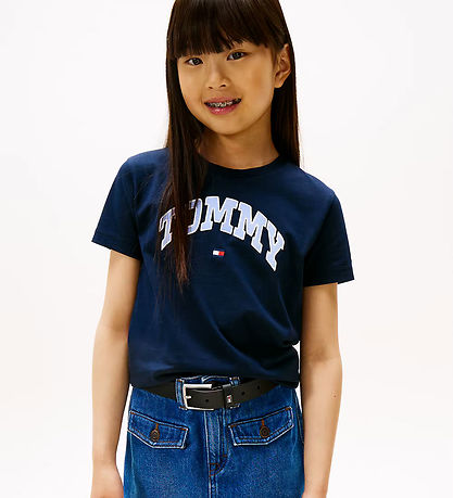 Tommy Hilfiger T-shirt - Varsity Sateen - Dark Night Navy