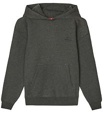 Mads Nørgaard Hoodie - Sonan - Charcoal Melange Mads Nørgaard Hoodie - Sonan - Charcoal Melange