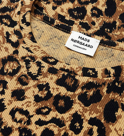 Mads Nørgaard Blouse - Talino - Rib - Leopard/Black Mads Nørgaard Blouse - Talino - Rib - Leopard/Black