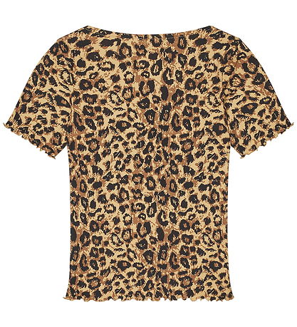 Mads Nørgaard T-shirt - Tiki - Rib - Leopard/Black