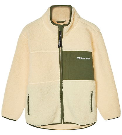 Mads Nørgaard Fleece Jacket - Teddy - Jeffo - Vanilla Custard w. Mads Nørgaard Fleece Jacket - Teddy - Jeffo - Vanilla Custard w.