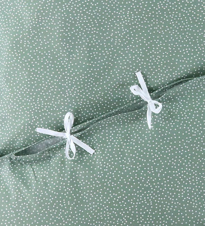 Nørgaard Madsens Bedding - Baby - Dusty Green w. Dots Nørgaard Madsens Bedding - Baby - Dusty Green w. Dots