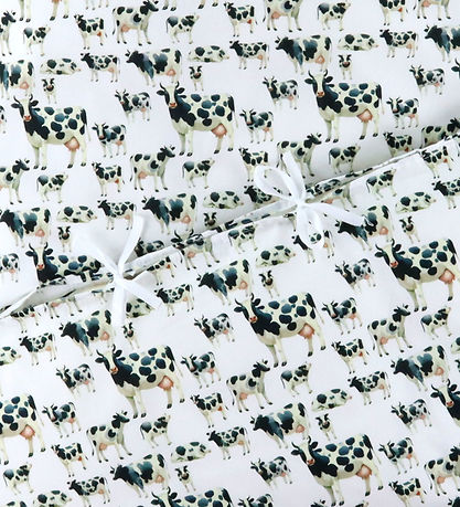 Nørgaard Madsens Bedding - Baby - White w. Cows