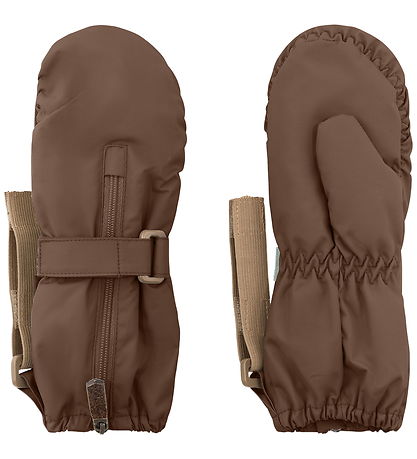 Mini A Ture Mittens - MatCesar Fleece - Chestnut Brown w. Zipper