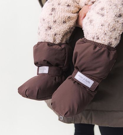 Mini A Ture Skoskydd - MatWinn Fleece - Pepparkorn Plum
