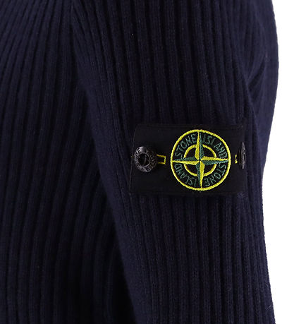 Stone Island Blouse - Wool/Viscose - Navy w. White