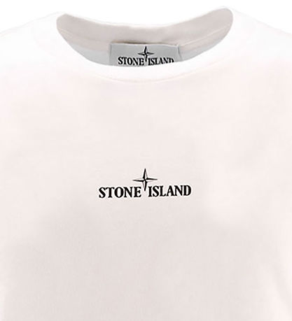 Stone Island T-shirt - Natural White w. Print