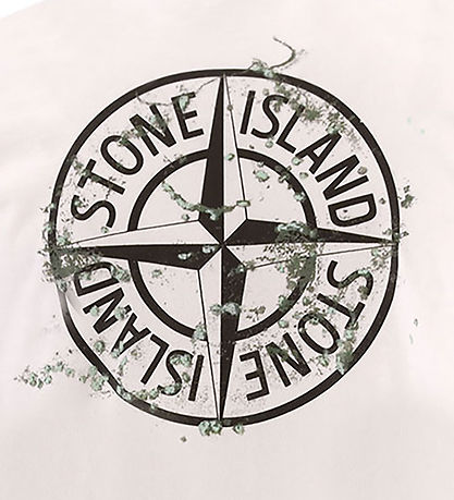 Stone Island T-shirt - Natural White w. Print