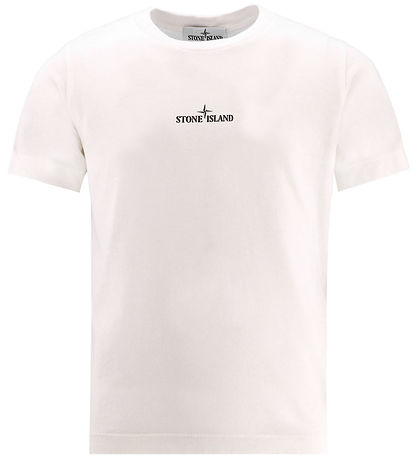 Stone Island T-shirt - Natural White w. Print