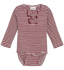 Minymo Romper l/s - Rib - Rio Rood Minymo Romper l/s - Rib - Rio Rood