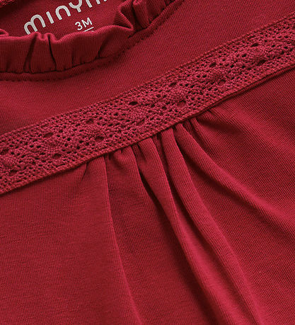 Minymo Bodysuit l/s - Rio Red