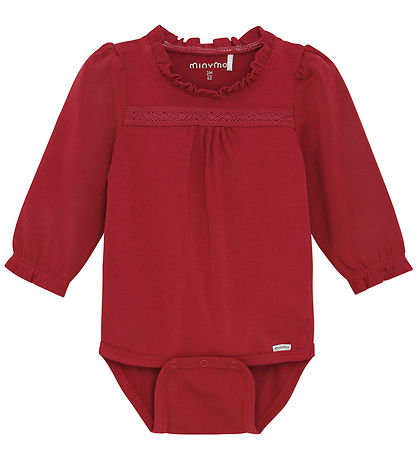 Minymo Bodysuit l/s - Rio Red