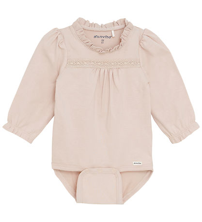 Minymo Bodysuit l/s - Smoke Grey Minymo Bodysuit l/s - Smoke Grey