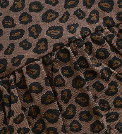 Minymo Bodysuit w. Skirt l/s - Chocolate Chip