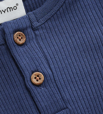 Minymo Body l/ä - Rib - Modal/Bomull - Vintage Indigo