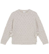 Minymo Blouse - Knitted - Smoke Grey Minymo Blouse - Knitted - Smoke Grey