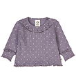 Müsli Blouse - Rib - Dot - Lilac Fog/Oak Müsli Blouse - Rib - Dot - Lilac Fog/Oak