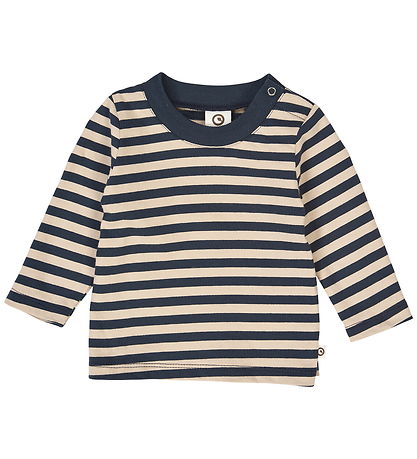 Müsli Tröja - Stripe - Oak/Natt Blue