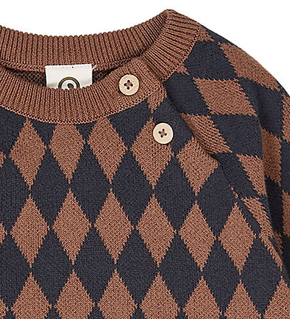 Müsli Bluse - Strick - Harlequin - Root