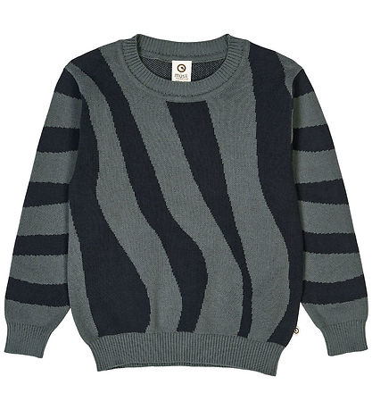 Blouse Müsli - Tricoté - Jacquard - Orageux Blue