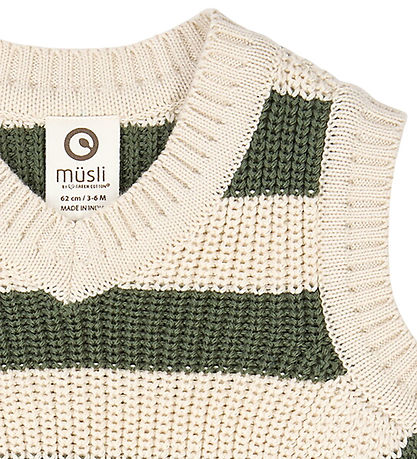 Müsli Weste - Strick - Stripe - Oak