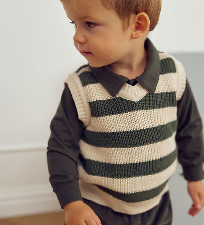 Müsli Weste - Strick - Stripe - Oak