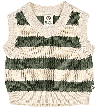 Müsli Weste - Strick - Stripe - Oak