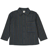 Müsli Shirt - Stripe - Night Blue/Moss/Stormy Blue Müsli Shirt - Stripe - Night Blue/Moss/Stormy Blue