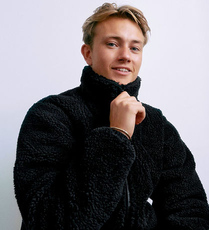 Grunt Fleece Jacket - Teddy - GRLaus - Black