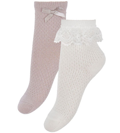 Name It Socks - 2-Pack - Wool/Cotton - NmfWakma - Snow White/1x Name It Socks - 2-Pack - Wool/Cotton - NmfWakma - Snow White/1x
