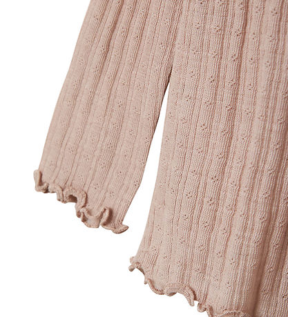 Blouse Name It - Laine/Soie - Rib - NmfWossa - Shadow Gris Blouse Name It - Laine/Soie - Rib - NmfWossa - Shadow Gris