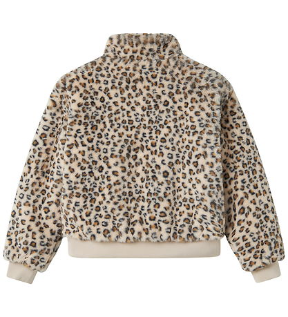 Veste Name It - Fourrure imitée - NkfMila - Oxford Tan/Leo Veste Name It - Fourrure imitée - NkfMila - Oxford Tan/Leo