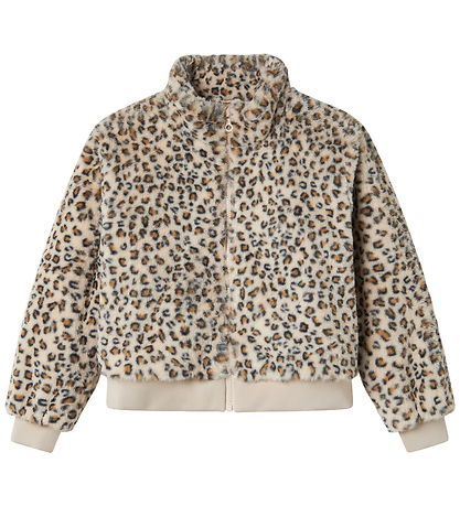 Veste Name It - Fourrure imitée - NkfMila - Oxford Tan/Leo Veste Name It - Fourrure imitée - NkfMila - Oxford Tan/Leo