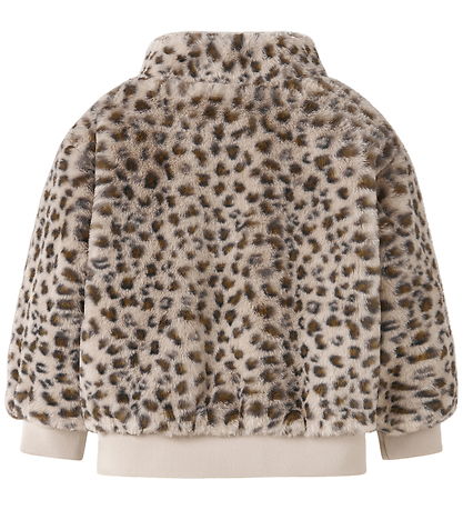 Veste Name It - Fourrure imitée - NmfMila - Oxford Tan/Leo Veste Name It - Fourrure imitée - NmfMila - Oxford Tan/Leo