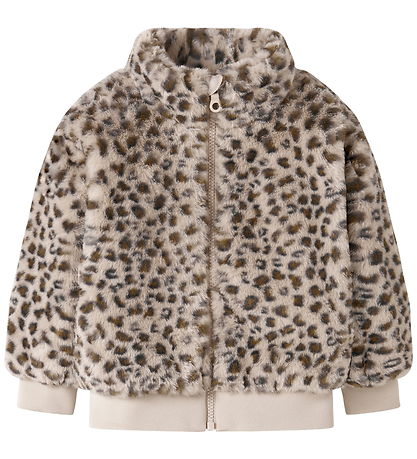 Veste Name It - Fourrure imitée - NmfMila - Oxford Tan/Leo Veste Name It - Fourrure imitée - NmfMila - Oxford Tan/Leo