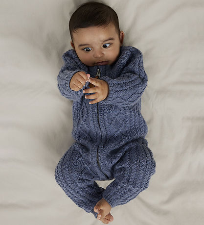 Name It Jumpsuit - Wool - Knitted - NbmWrilla - Folkstone Grey Name It Jumpsuit - Wool - Knitted - NbmWrilla - Folkstone Grey