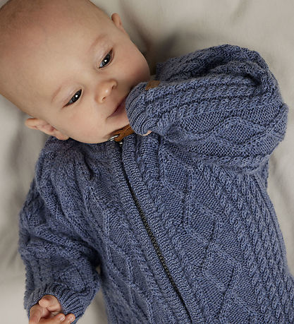 Name It Jumpsuit - Wool - Knitted - NbmWrilla - Folkstone Grey Name It Jumpsuit - Wool - Knitted - NbmWrilla - Folkstone Grey