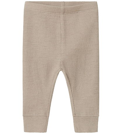Name It Leggings - Wool/Silk - Rib - NbmWossa - Satellite
